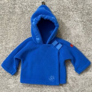 Widgeon Baby Blue Fleece Hoodie Jacket 3M Retro Collectible‎ Infant Outerwear